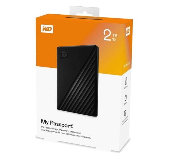 هارد اکسترنال وسترن (گارانتی اصلی) مدل My Passport ظرفیت 2 ترابایت Western Digital My Passport 2TB External