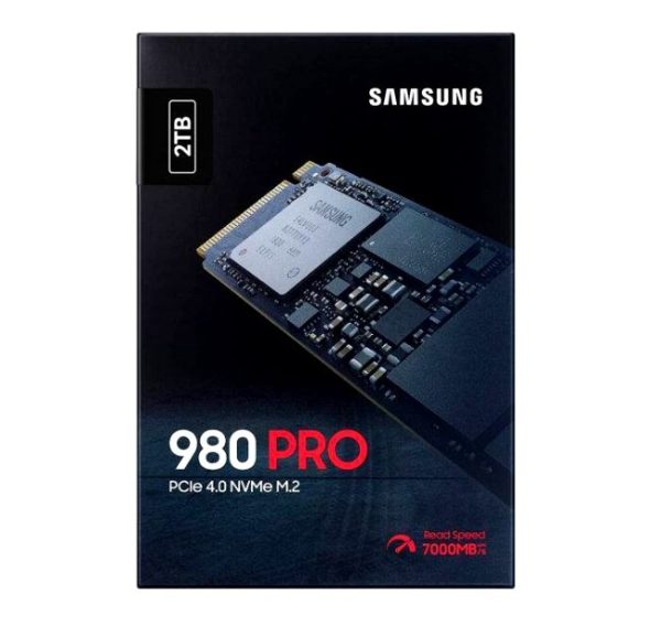 حافظه SSD اینترنال سامسونگ ظرفیت 2 ترابایت ا SAMSUNG 980 PRO 2TB PCIe Gen 4.0x4 NVMe M.2 2280 Internal SSD