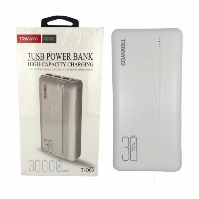 شارژر همراه ( پاور بانک ) TRANYOO T-D03 ظرفیت 30000 میلی آمپرساعت