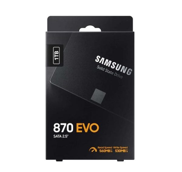 اس اس دی اینترنال اصلی 2.5 اینچ (پک اصلی گارانتی حامی) SATA سامسونگ ظرفیت 1 ترابایت مدل Samsung 870 EVO 1TB