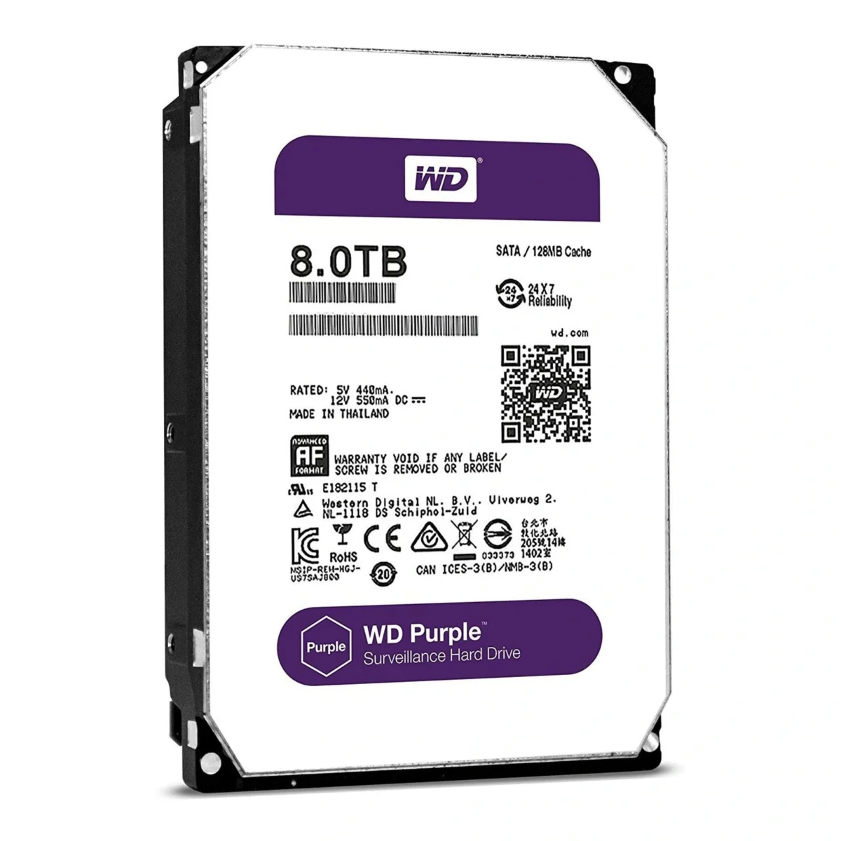 حافظه اچ دی دی اینترنال وسترن دیجیتال مدل بنفش ظرفیت 8 ترابایت - Image 2