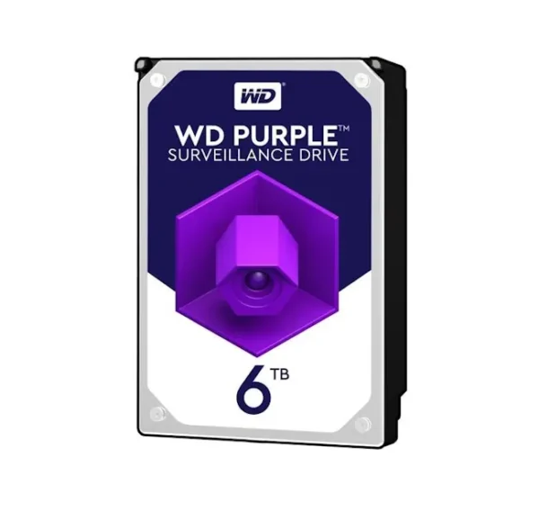 حافظه اچ دی دی اینترنال وسترن دیجیتال (اصلی) مدل بنفش ظرفیت 6 ترابایت Western Digital Purple 6TB Internal HDD