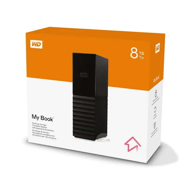 حافظه (در حد نو سلامت 100 درصد) اکسترنال وسترن دیجیتال MyBook 8TB ظرفیت 8 ترابایت Western Digital My Book 8TB External HDD
