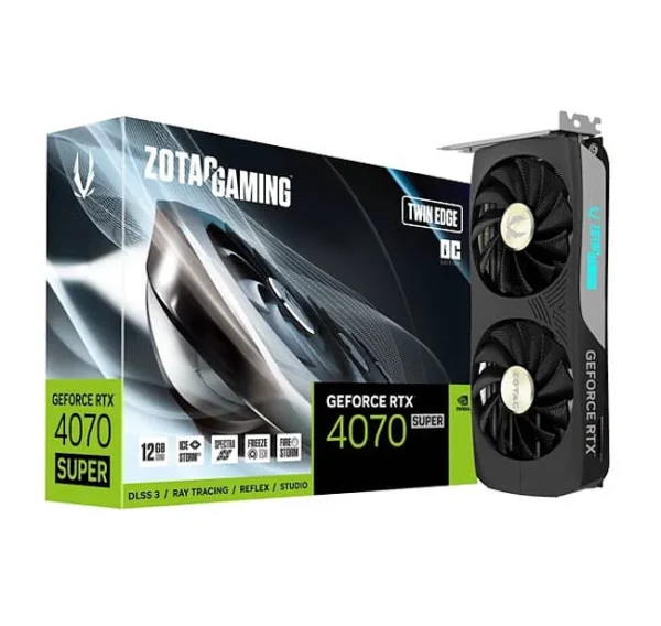 کارت گرافیک (گارانتی اصلی) زوتاک ZOTAC GAMING RTX 4070 SUPER Twin Edge OC 12G
