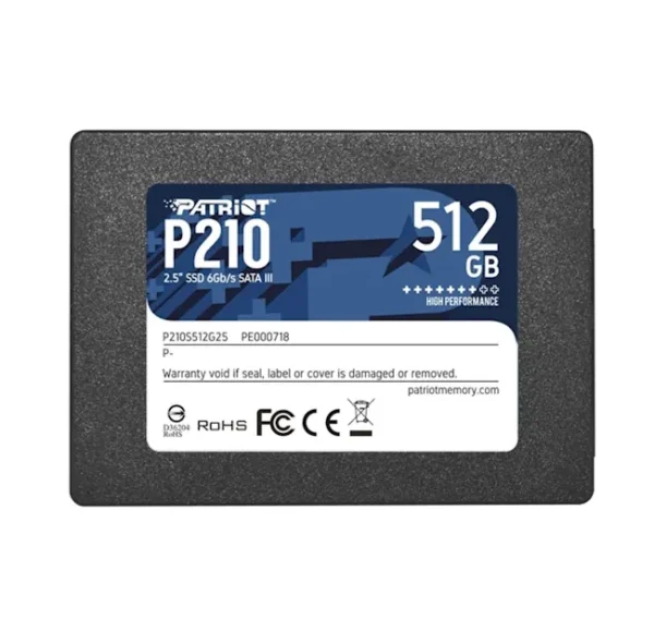 حافظه اس اس دی اینترنال پتریوت P210 ظرفیت 512 گیگابایت Patriot P210 512GB Internal SSD