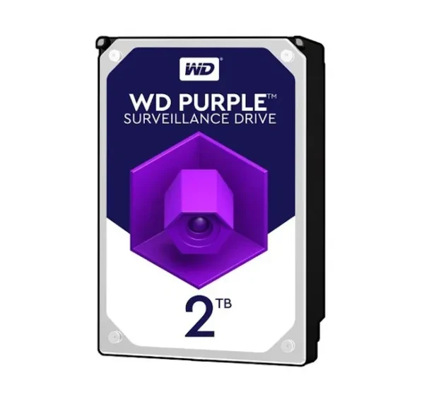 حافظه اچ دی دی اینترنال وسترن اصلی دیجیتال مدل بنفش ظرفیت 2 ترابایت اصلی Western Digital Purple 2TB Internal HDD
