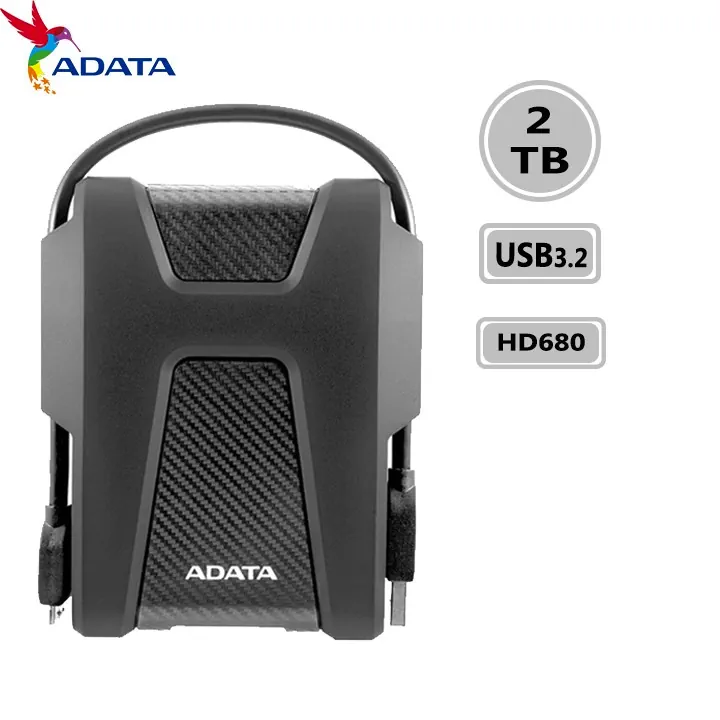 ADATA-HD680-2tb هارد اکسترنال ای دیتا مدل (در حد نو) با ظرفیت 2 ترابایت ا ADATA HD680 2TB External Hard Drive - Image 1