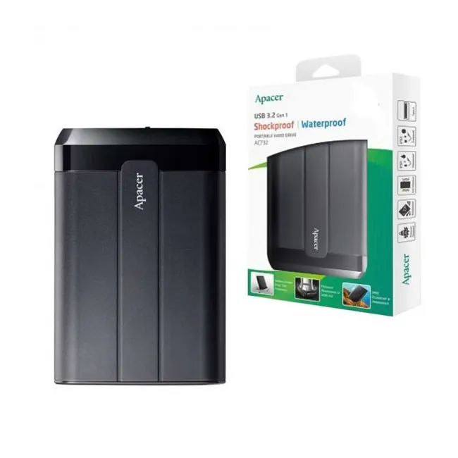 APACER AC732 2TB 1 هارد اکسترنال اپیسر مدل AC732 ظرفیت 2 ترابایت ا APACER AC732 2TB Portable Hard Drive - Image 1