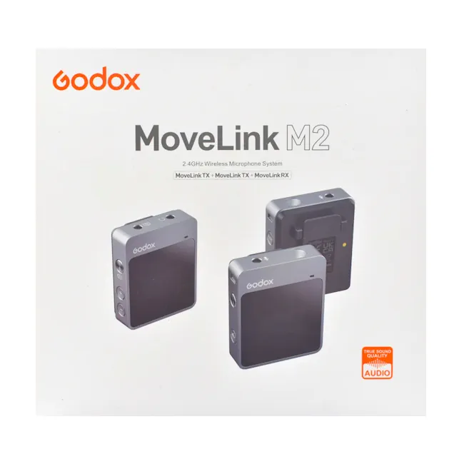 میکروفون بیسیم گودکس (در حد نو) Godox MoveLink M2 ا Godox MoveLink M2 Compact Digital Wireless Microphone System