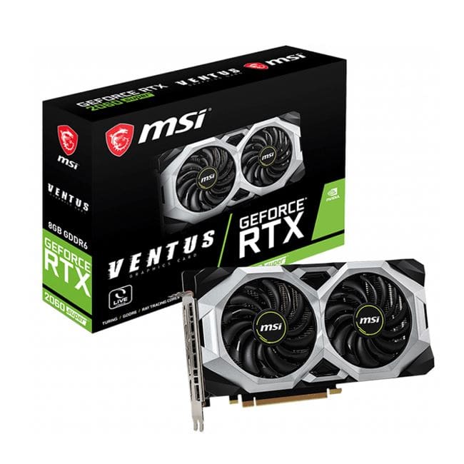 کارت گرافیک(در حد نو) ام اس آی MSI GeForce RTX 2060 SUPER VENTUS OC 8G