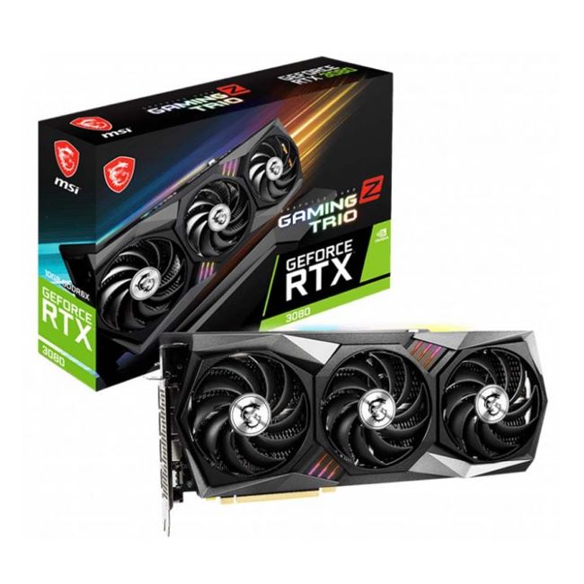MSI GeForce RTX 3080 GAMING Z TRIO 10G کارت گرافیک ام اس آی (در حد نو) مدل MSI GeForce RTX 3080 GAMING Z TRIO 10G LHR - Image 1