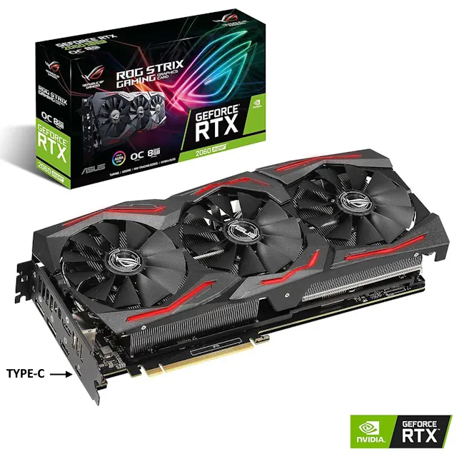 ROG STRIX RTX 2060 Super کارت گرافیک ایسوس (در حد نو واقعی) مدل ASUS ROG STRIX RTX 2060 Super A8G GAMING - Image 1