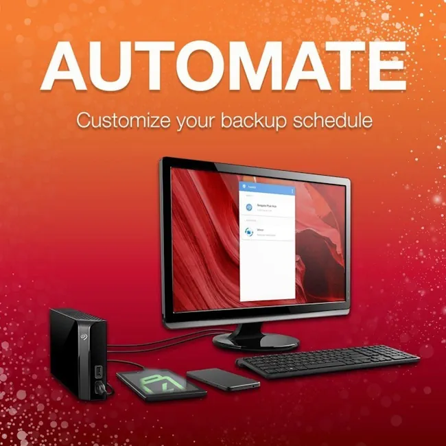 هارد اکسترنال (استوک سلامت 100) آداپتوری سیگیت 6 ترابایت مدل BACKUP PLUS HUB 6TB - Image 2