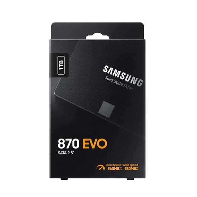 اس اس دی اینترنال اصلی 2.5 اینچ (پک اصلی) SATA سامسونگ ظرفیت 1 ترابایت مدل SAMSUNG 870 EVO 1TB Internal SSD