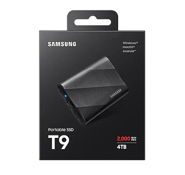 حافظه اس اس دی اکسترنال سامسونگ در حد نو (گارانتی دار) T9 ظرفیت 4 ترابایت Samsung T9 4TB External SSD