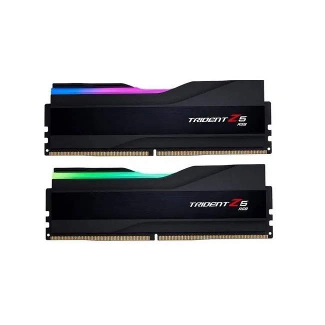 Trident Z5 RGB 32+32 رم کامپیوتر جی اسکیل دو کاناله مدل Trident Z5 RGB فرکانس 6400 مگاهرتز DDR5 تایمینگ CL32 حافظه 64 گیگابایت - Image 1