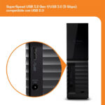 HDD WD 14TB My Book External Hard Drive for Desktop(کارکرده) - Image 3
