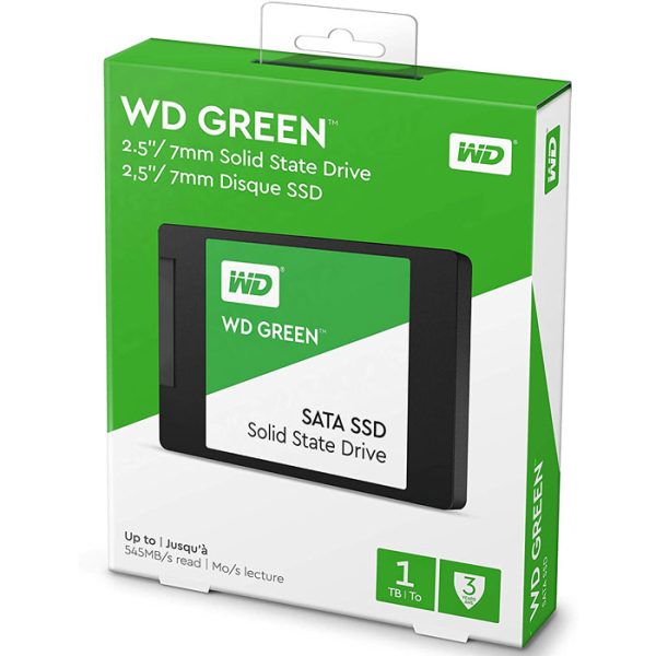 Western Digital Green 1TB حافظه اس اس دی اینترنال وسترن دیجیتال مدل سبز ظرفیت 1 ترابایت Western Digital Green 1TB Internal SSD - تصویر 1