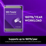 هارد دیسک اینترنال وسترن دیجیتال بنفش 8 ترابایت WD Purple مدل WD85PURZ آکبند (گارانتی شرکتی پاشا اکسیر پارس) - Image 2