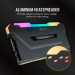 رم دسکتاپ DDR4 دو کاناله ۳۶۰۰ مگاهرتز کورسیر مدل VENGEANCE PRO RGB ظرفیت ۳۲ گیگابایت CL18