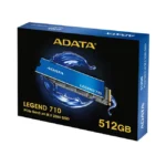 حافظه اس اس دی اینترنال ای دیتا مدل ADATA Legend 710 512GB M.2 2280 NVMe Internal SSD ظرفیت 512 گیگابایت - Image 2